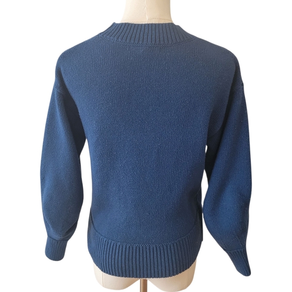 Banana Republic Sea Green Crewneck Oversized Sweater Size XXS - Picture 4 of 5